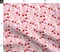 Pink Cream Flowers Leaves Vines Red Floral Valentines Flora Hand Drawn Floral Custom Printed Fabric by Spoonflower Various Fabrics by the Yard or Fat Quarter
